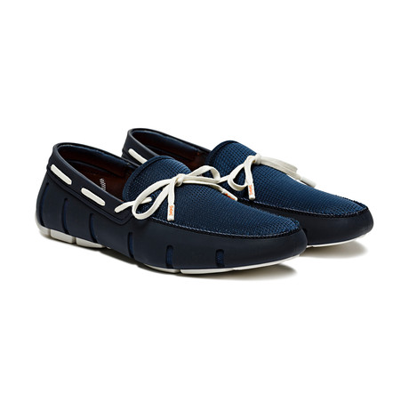 Lace Loafer // Navy + White (US: 8)
