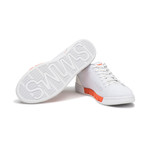 Breeze Tennis Knit Sneaker // White + Orange (US: 8.5)