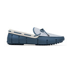 Lace Lux Loafer Driver // Slate + White (US: 8.5)