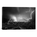 On The Road With The Thunder Gods // Yvette Depaepe Canvas Print (26"W x 18"H x 0.75"D)