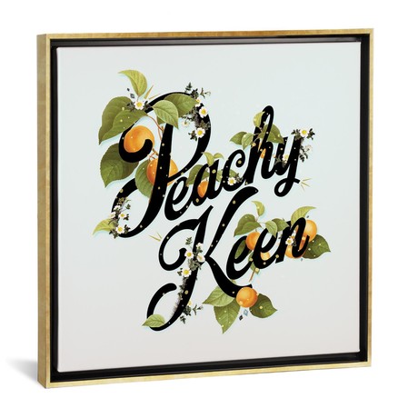 Peachy Keen Mint // Heather Landis (18"W x 18"H x 0.75"D)