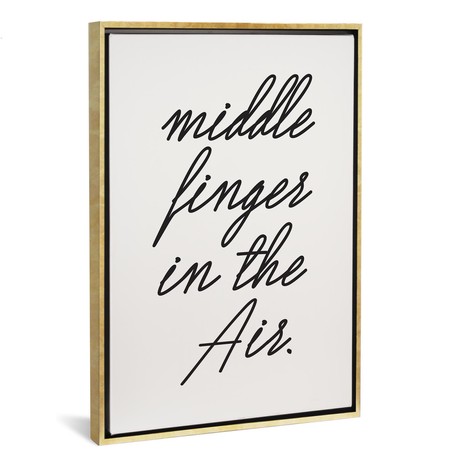 Middle Fingers In The Air // Honeymoon Hotel (26"W x 18"H x 0.75"D)