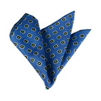 Silk Handkerchief // Blue + Yellow Squares