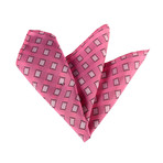 Silk Handkerchief // Pink Squares