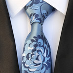 Handmade Neck Tie // Blue Flower