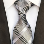 Turner Silk Tie // Gray + White