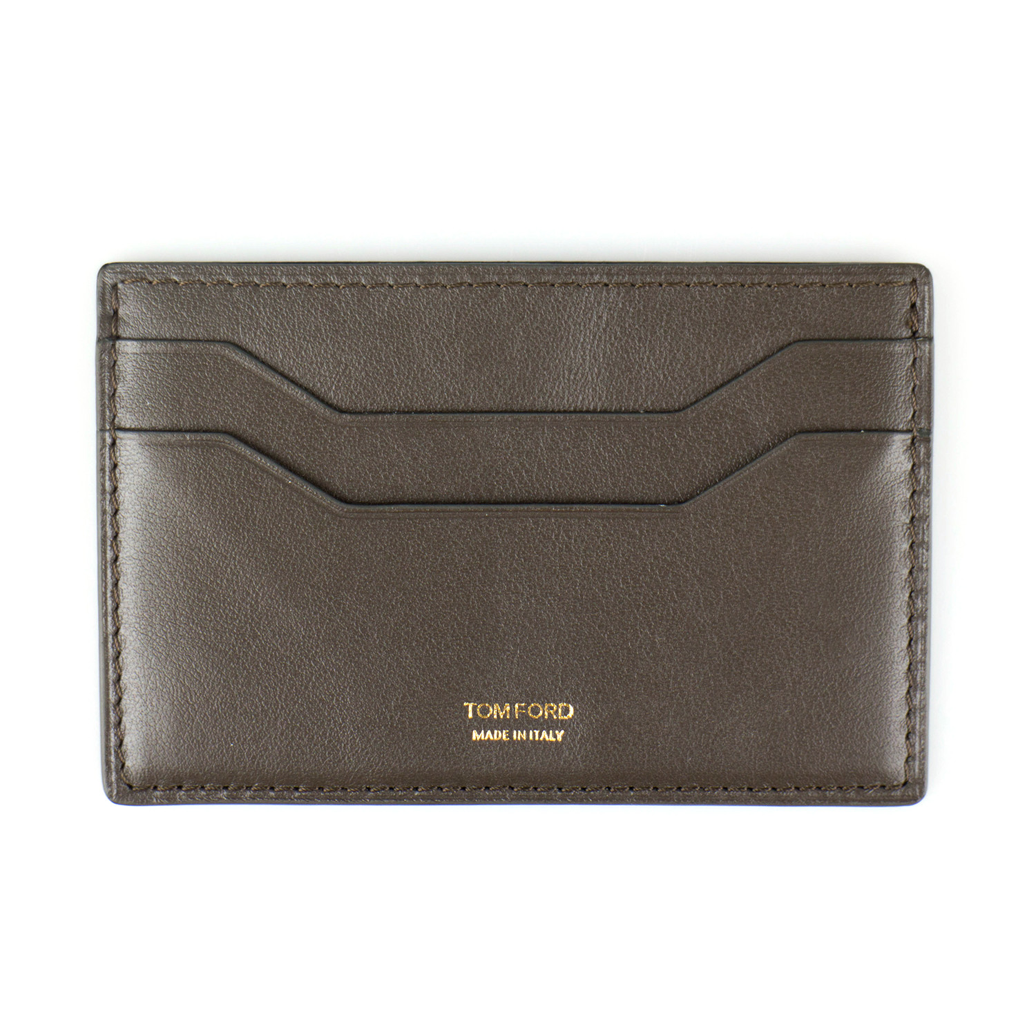 Smooth ID Card Holder Wallet // Brown - Tom Ford - Touch of Modern