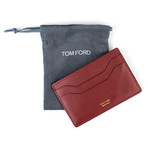 Smooth ID Card Holder Wallet // Auburn Brown