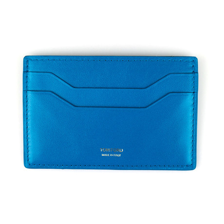 Smooth ID Card Holder Wallet // Deep Sky Blue