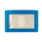 Smooth ID Card Holder Wallet // Deep Sky Blue