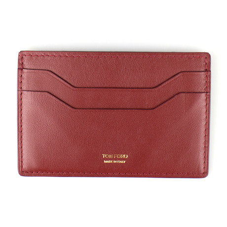 Smooth ID Card Holder Wallet // Auburn Brown