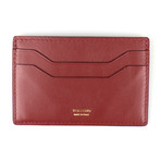 Smooth ID Card Holder Wallet // Auburn Brown
