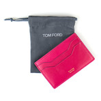 Smooth ID Card Holder Wallet // Ruby Pink
