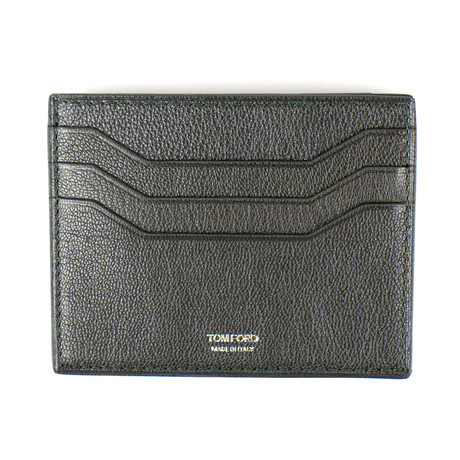 Smooth Open Side Card Holder Wallet // Dark Green