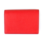 Pebbled Envelope Card Holder Wallet // Amaranth Pink