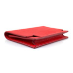 Pebbled Envelope Card Holder Wallet // Amaranth Pink