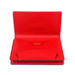 Pebbled Envelope Card Holder Wallet // Amaranth Pink