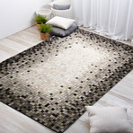 Pampera Rug // Concentric Pewter (5'L x 8'W)