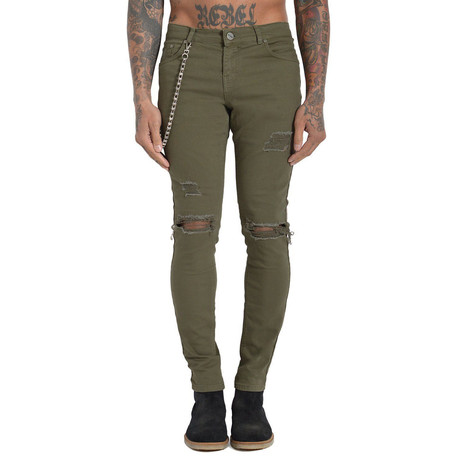 Adino Jeans // Olive (28WX32L)