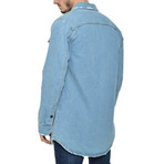 Blessio Denim Shirt // Washed Light Blue (XS)