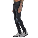 Carlos Stonewash Jeans // Black (28WX32L)