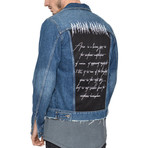 Pessio Denim Jacket // Washed Dark Blue (XS)