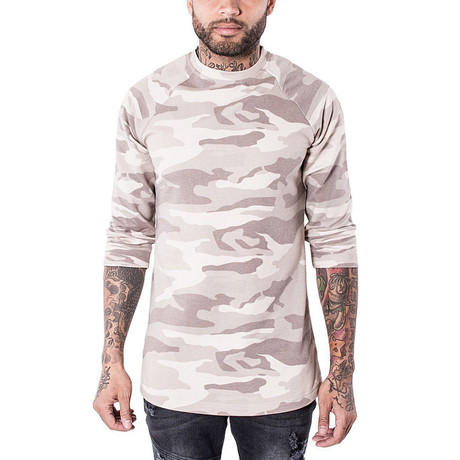 Ray Long Sleeve T-Shirt // Army Beige (XS)