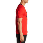 Rock Printed T-Shirt // Red (S)