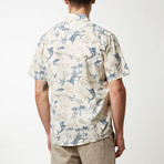 Swordfish Printed Shirt // Natural (XL)