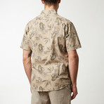 Skeleton Printed Shirt // Khaki (S)