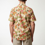 Floral Printed Shirt // Khaki (M)