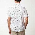 Guitar Printed Shirt // White (L)