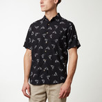 Whale Printed Shirt // Black + White (S)