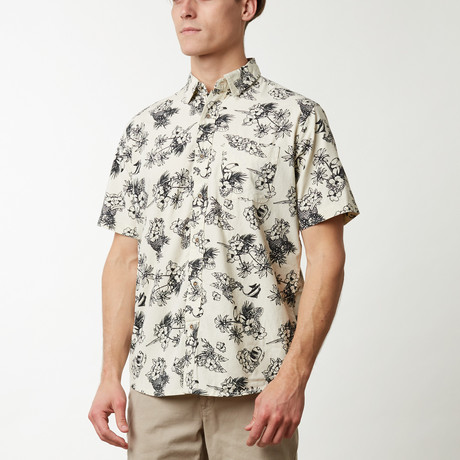 Floral Printed Shirt // Natural (S)