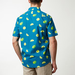 Limes Printed Shirt // Navy (XL)