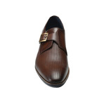 Enrico Monk Strap Shoes // Brown (Euro: 39)