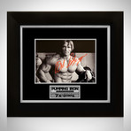 Pumping Iron // Arnold Schwarzenegger Signed Photo // Custom Frame