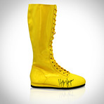 WWF Hulk Hogan // Hulk Hogan Signed Boot // Custom Museum Display