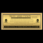 Mike Tyson Signed Mini-Poster // Custom Frame