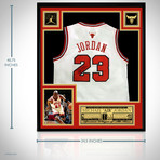 Michael Jordan // Signed Chicago Bulls Jersey // White (Without Frame)