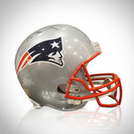 Tom Brady // Signed New England Patriots Full Size Helmet (Without Display)