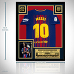 Lionel Messi // Signed Barcelona Jersey (Without Frame)