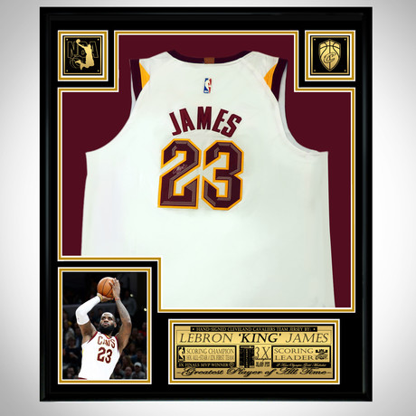 Lebron James // Signed Cleveland Cavaliers Jersey (Without Frame)