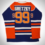 Wayne Gretzky // Signed Edmonton Oilers Jersey (Without Frame)