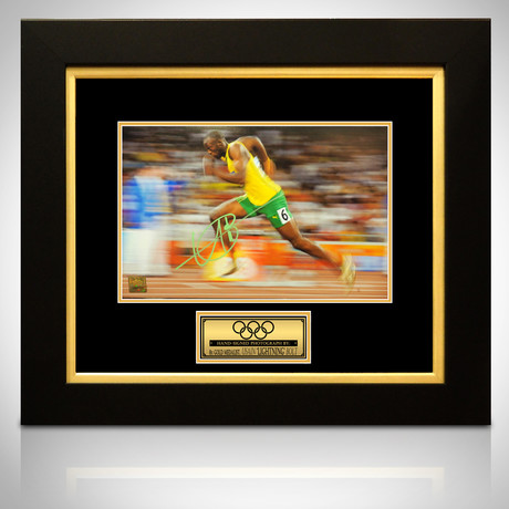 Usain Bolt // Signed Photo // Custom Frame