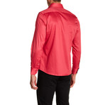 Willie Slim-Fit Solid Dress Shirt // Fuchsia (L)