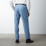 Modern Fit Sharkskin Suit // Lite Blue (US: 40S)