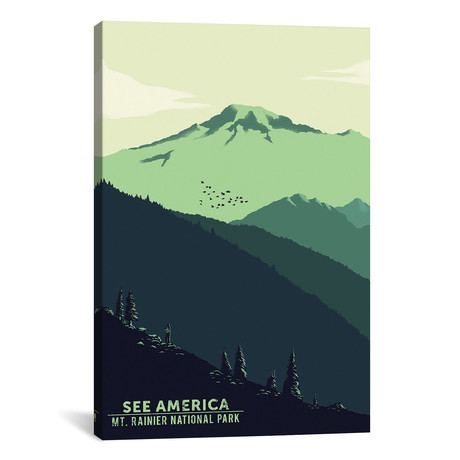 Mount Rainier National Park // Agustin Contreras (26"W x 18"H x 0.75"D)