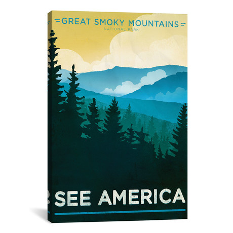 The Great Smoky Mountains National Park // Jon Cain (26"W x 18"H x 0.75"D)