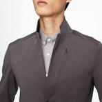 Going Places Blazer // Charcoal Heather (L)
